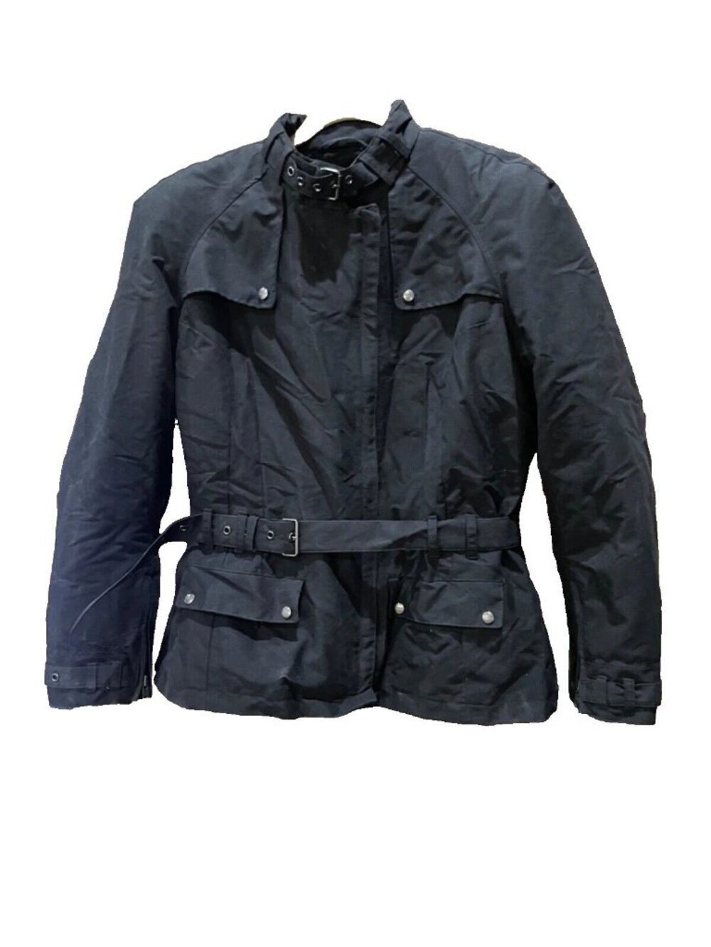 Authentic Triumph Womens Belted Motorcycle Jacket-Size L-NWT